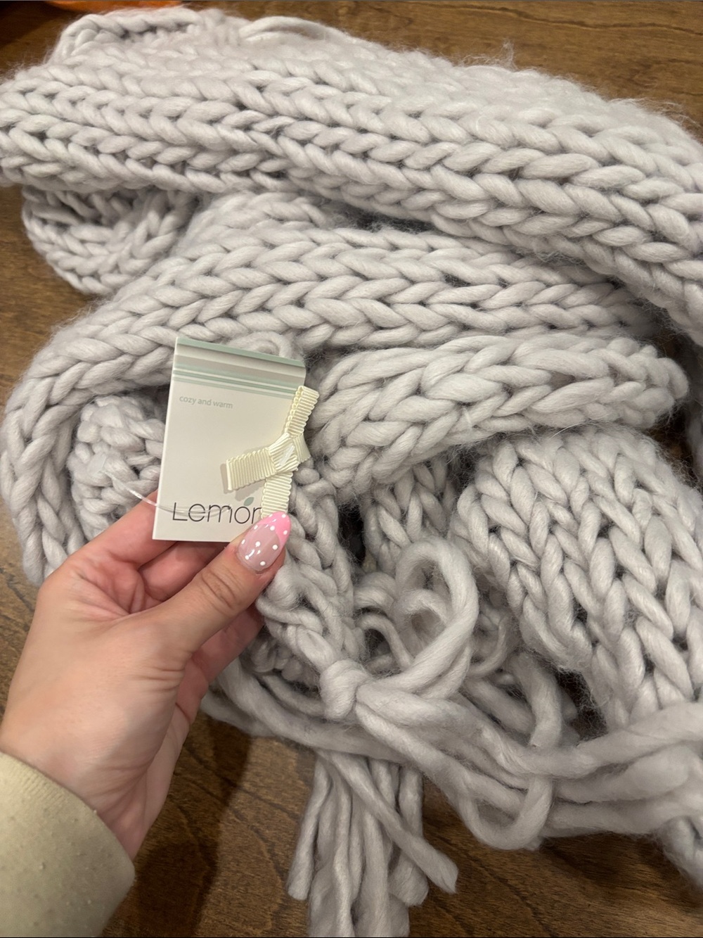 NWT Lemon cozy scarf